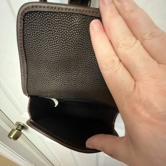 Liz Claiborne Dark sueded leather Brown Mini Bag - Picture 4 of 5